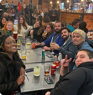 Optmyzr team members collaborating